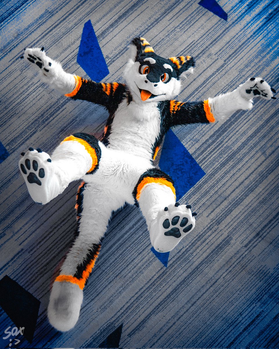 *Chez falls over*
What do u do?? :&gt;
#furry #fursuit