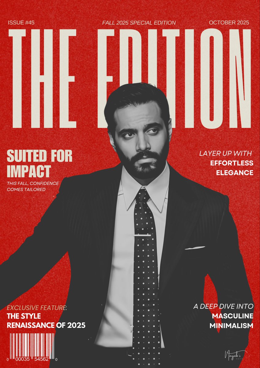 nayabimran000's tweet image. Serving looks sharper than ever. 
Tailored. Timeless. Fall 2025. #TheEdition

#WahajAli 

OPC : @yasmineKT2