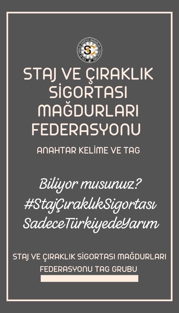 STAJ VE ÇIRAKLIK SİGORTASI MAĞDURLARI FEDERASYONU (@cirakstajfed) on Twitter photo Biliyor musun?
<a href="/dbdevletbahceli/">Devlet Bahçeli</a>
<a href="/MKalayci42/">Mustafa Kalaycı</a>
<a href="/erkanakcay45/">Erkan Akçay</a>
<a href="/buyukataman/">İsmet Büyükataman</a>
<a href="/UlviYonter/">Dr.İzzet Ulvi YÖNTER</a>
<a href="/kamilaydinmhp/">Prof.Dr.Kamil Aydın</a>
<a href="/E_SemihYalcin/">E. Semih Yalçın</a>
<a href="/M_Levent_Bulbul/">Muhammed Levent BÜLBÜL</a>
<a href="/KarakayaMevlut/">Prof. Dr. Mevlüt KARAKAYA🇹🇷</a>
<a href="/hlmdrgn/">Hilmi DURGUN</a>
<a href="/ismailozdemirrr/">İsmail ÖZDEMİR 🇹🇷</a>
<a href="/oozgurbayraktar/">Özgür Bayraktar</a>
<a href="/EOzdasli/">Doç. Dr. Esma Özdaşlı</a>
<a href="/KOTRAMurat/">Murat KOTRA</a>
<a href="/mustafacavusmhp/">Mustafa Çavuş MHP</a>
<a href="/Mustafa_ertekin/">Mustafa Ertekin</a>
<a href="/OsmanGurBeyoglu/">Osman Gür</a>
<a href="/YavuzTellioglu/">Yavuz Tellioğlu</a> Biliyor musun?
<a href="/dbdevletbahceli/">Devlet Bahçeli</a>
<a href="/MKalayci42/">Mustafa Kalaycı</a>
<a href="/erkanakcay45/">Erkan Akçay</a>
<a href="/buyukataman/">İsmet Büyükataman</a>
<a href="/UlviYonter/">Dr.İzzet Ulvi YÖNTER</a>
<a href="/kamilaydinmhp/">Prof.Dr.Kamil Aydın</a>
<a href="/E_SemihYalcin/">E. Semih Yalçın</a>
<a href="/M_Levent_Bulbul/">Muhammed Levent BÜLBÜL</a>
<a href="/KarakayaMevlut/">Prof. Dr. Mevlüt KARAKAYA🇹🇷</a>
<a href="/hlmdrgn/">Hilmi DURGUN</a>
<a href="/ismailozdemirrr/">İsmail ÖZDEMİR 🇹🇷</a>
<a href="/oozgurbayraktar/">Özgür Bayraktar</a>
<a href="/EOzdasli/">Doç. Dr. Esma Özdaşlı</a>
<a href="/KOTRAMurat/">Murat KOTRA</a>
<a href="/mustafacavusmhp/">Mustafa Çavuş MHP</a>
<a href="/Mustafa_ertekin/">Mustafa Ertekin</a>
<a href="/OsmanGurBeyoglu/">Osman Gür</a>
<a href="/YavuzTellioglu/">Yavuz Tellioğlu</a>