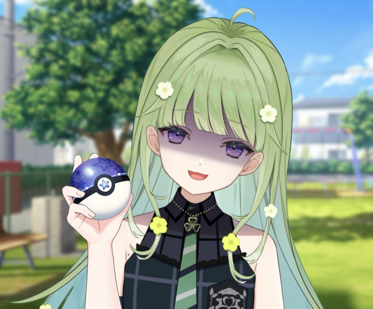 #今日のはらなり
おはよ〜〜！🌼
ポケモンZAやった？私はまだやってない﹙ˣ˷ˣ﹚

あれ……？ ポケモンみっけ…☺️

#VTuber準備中  #おはようVTuber