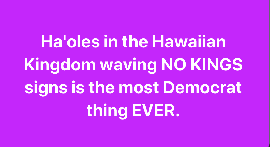 zero self-awareness. Zero. #NoKings
