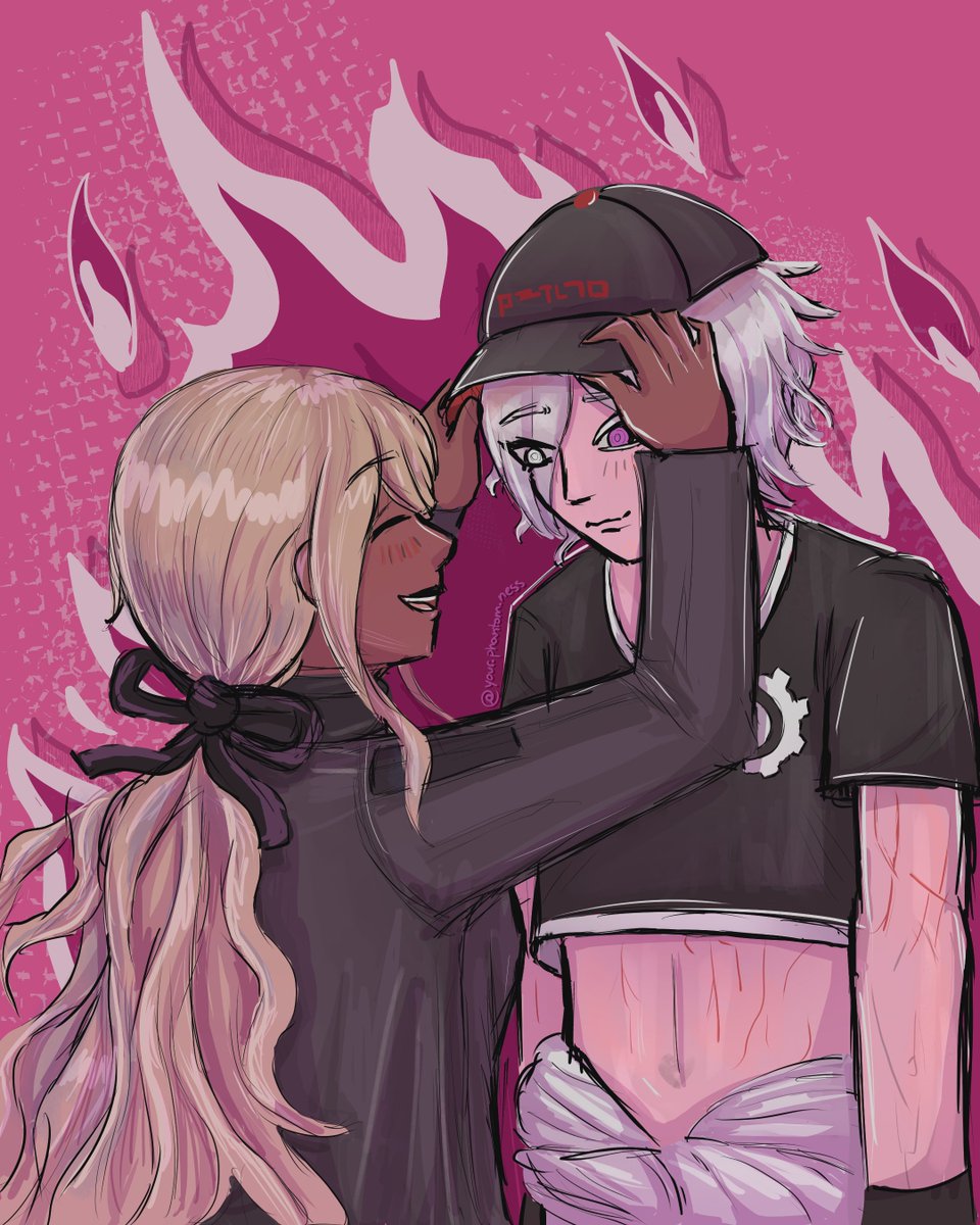 #100Inktober Day 19: Outfit Swap! 
Went through a certain route, and they were so cute 🥹

#hndr_FA #hundred_line #tsubasakawana