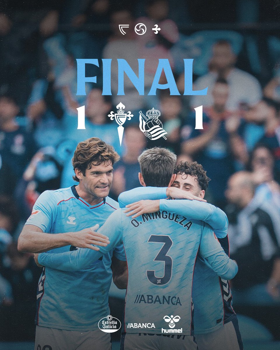 Nothing (@earnmax5) on Twitter photo LaLiga (Spain) (Day 9)
Celta Vigo 1 : 1 Real Sociedad
⚽️20' Pablo Duran (Celta Vigo)
🟥45+1' Carl Starfelt (Celta Vigo)
⚽️89' Carlos Soler (Real Sociedad)
#CeltaRealSociedad #LaLiga <a href="/RCCelta/">Celta</a> 
 <a href="/RealSociedad/">Real Sociedad Fútbol</a> LaLiga (Spain) (Day 9)
Celta Vigo 1 : 1 Real Sociedad
⚽️20' Pablo Duran (Celta Vigo)
🟥45+1' Carl Starfelt (Celta Vigo)
⚽️89' Carlos Soler (Real Sociedad)
#CeltaRealSociedad #LaLiga <a href="/RCCelta/">Celta</a> 
 <a href="/RealSociedad/">Real Sociedad Fútbol</a>