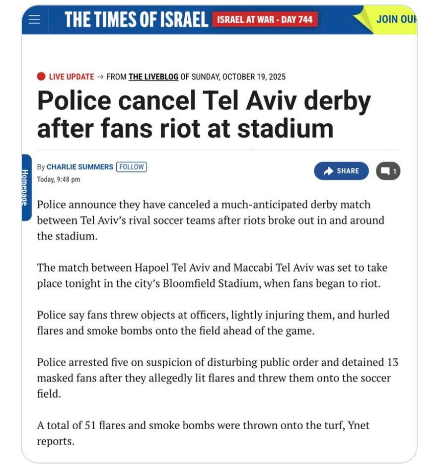 ChrispLOL2 (@chrisplol) on Twitter photo Oo-er. Now the antisemitic State of Israel has banned those violent fascist Maccabi creeps from a match in their own town. <a href="/UKLabour/">The Labour Party</a> high ups should read this and reconsider their position. Oo-er. Now the antisemitic State of Israel has banned those violent fascist Maccabi creeps from a match in their own town. <a href="/UKLabour/">The Labour Party</a> high ups should read this and reconsider their position.