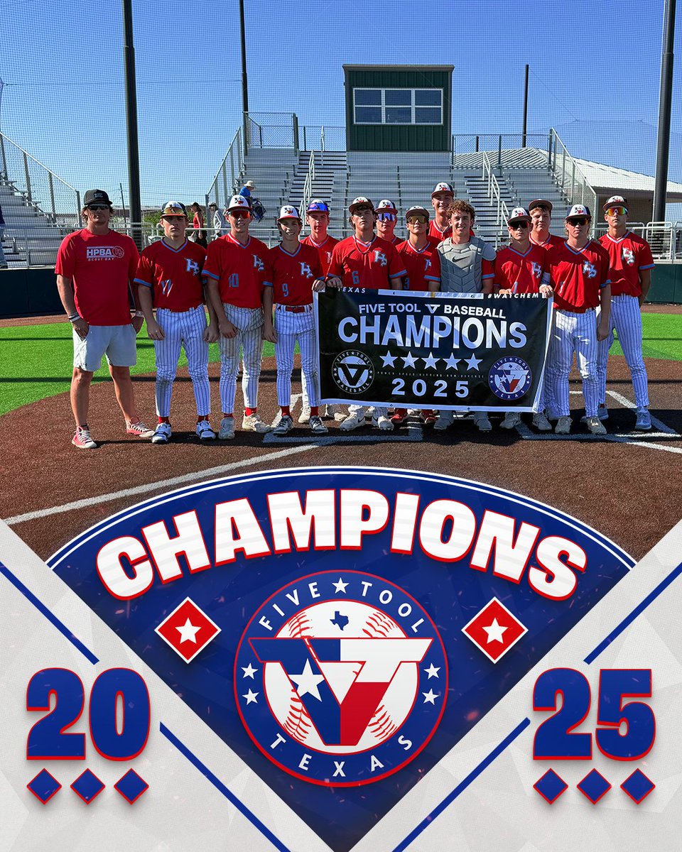 🏆CHAMPIONS🏆

Congrats to <a href="/HPBArecruiting/">HPBA Recruiting</a> 2028 Coulson on winning the 15U/16U Division of the <a href="/FiveTool/">Five Tool Baseball</a> Texas Houston Fall Show. 

#WatchEm