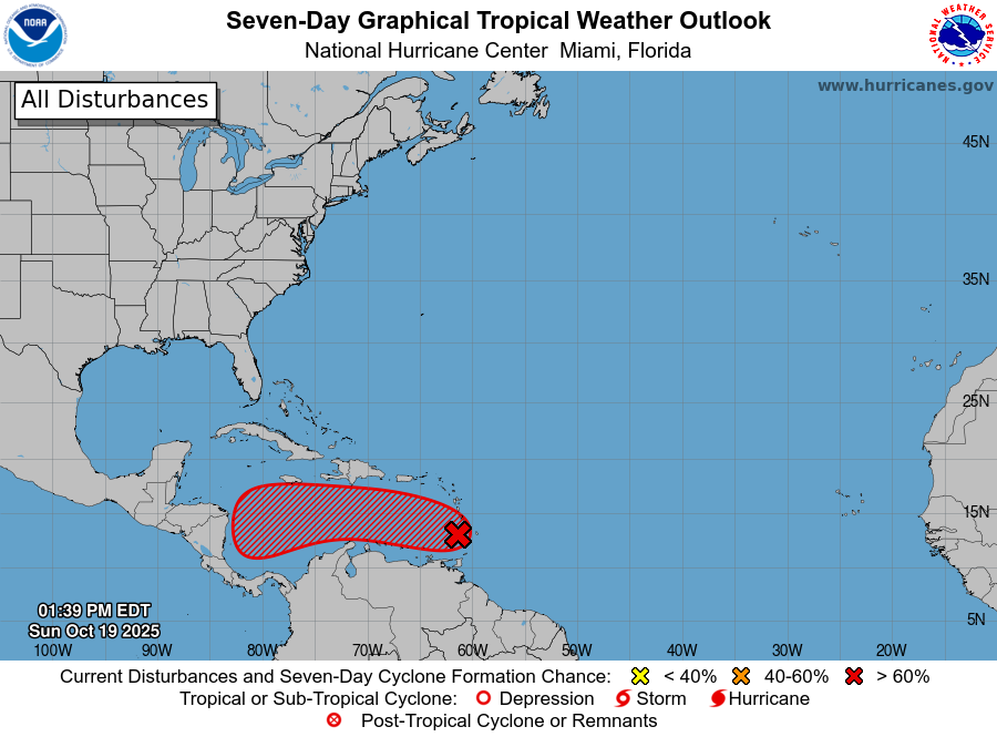 JTAnimates2026's tweet photo. #98L dropping heavy rainfall in the Windward Islands; 30/70
EPAC AOI; 10/40
#Fengshen #Ramil intensifying; 45mph 998mb
#Chenge strengthens slightly; 45mph 998mb
#95S, #92A, #93B all at low chances in the next 48 hours.

#wxtwitter https://t.co/3OfnjxJWK2