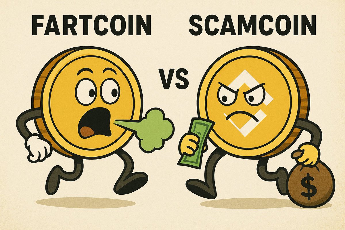 markodegen's tweet image. $Fartcoin: smells bad but fun.
$Scamcoin: smells fine but kills your wallet.😂😂
Choose your poison 💸
#BNB #Scamcoin