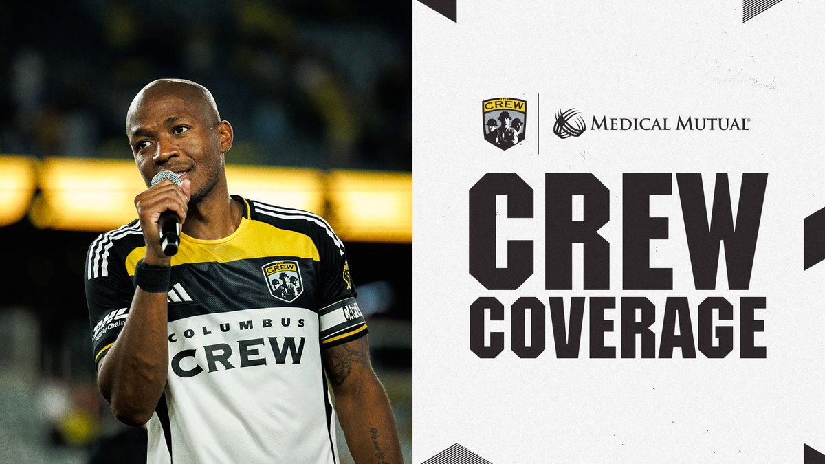 ColumbusCrew's tweet photo. “I just wanted to play for the Crew, hopefully win a championship, and I’ve been able to win a couple and lift a bunch of trophies, so it's surreal, and I'm grateful for everyone here.”

Crew Coverage pres. by @medmutual

📰: https://t.co/yjOCief727 https://t.co/iurniKjQp3