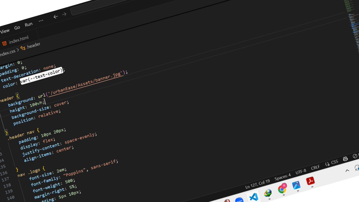 readdev2025's tweet image. Just wrapped up my HTML &amp;amp; CSS refresher course 💻 today!

Feels great to be back coding again 😄
I’ve kicked off a hands-on project - UrbanEase🛍️- to rebuild my CSS prowess 🎨 and test what I’ve learned.
#CodeNewbie #FrontendDev #TechJourney #WebDevelopment  #htmlcssjavascript
