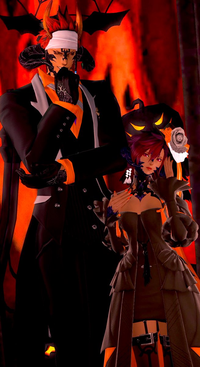 #おはウラ ☀️

『 🎃Trick or Treat👻 』

#FF14 #アウラ © SQUARE ENIX