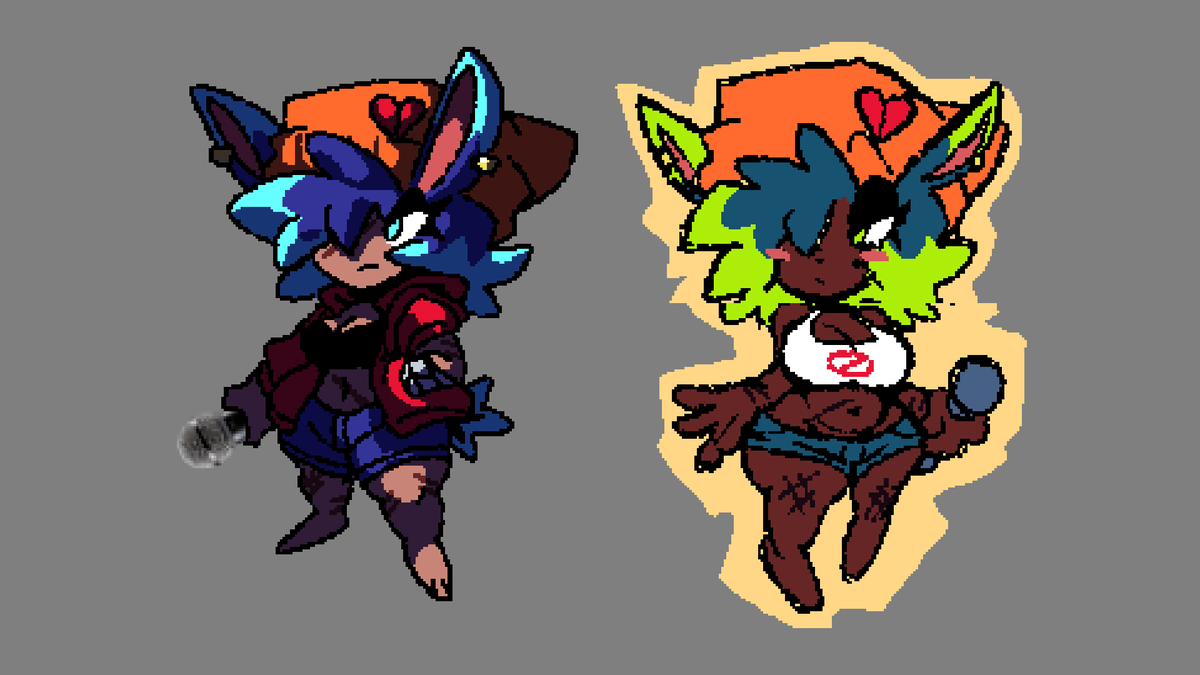 wildbeatsteam's tweet photo. Same energy

Also we adding shinies LOL #wildbeats #fnfmod #fridaynightfunkin https://t.co/23Rwh96M4S