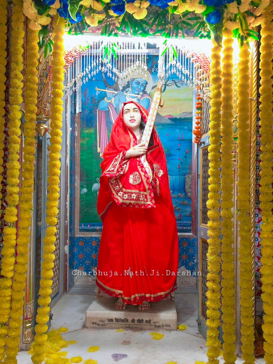 श्री चारभुजा नाथ ओर मीराबाई के आज के दर्शन मीरा नगरी मेडता से