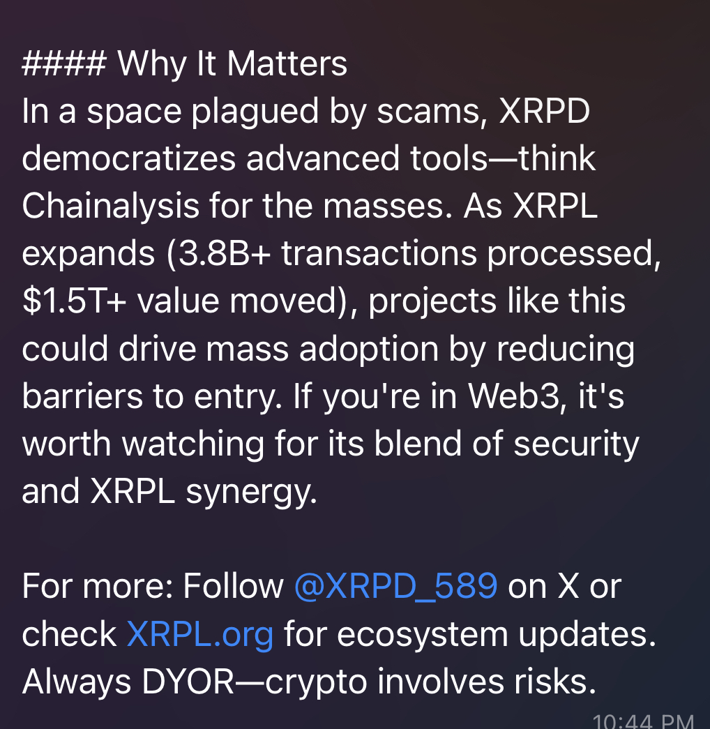 XRPD tweet media