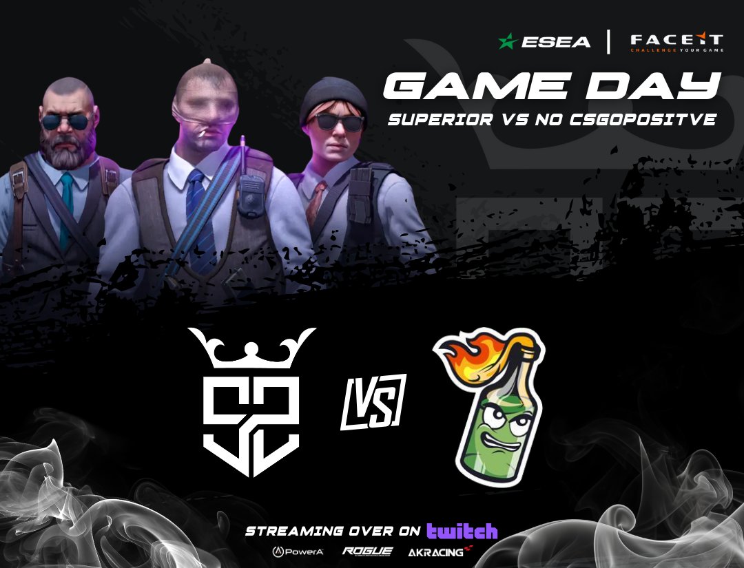 Sup3riorGG's tweet image. ITS GAME DAY! Time to take on @csgopositive for game 5 of the season! 

🔴 twitch.tv/superioresport…
🎙️ @_haughtsauce_ 
🕐 1pm CST/8pm CET

#SuperiorCS | @FACEIT @ESEA
