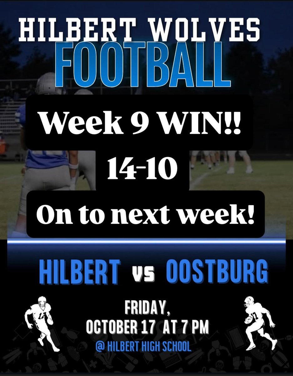 Week 9 win, on to 1st round playoffs!!

<a href="/TravisBOUND/">Travis Wilson</a> <a href="/bennet_schmitz/">b</a> <a href="/MJ_NFLDraft/">Mark Johnson</a> <a href="/PrepRedzoneWI/">Prep Redzone Wisconsin</a> <a href="/JackPakala6/">Jack Pakala</a>