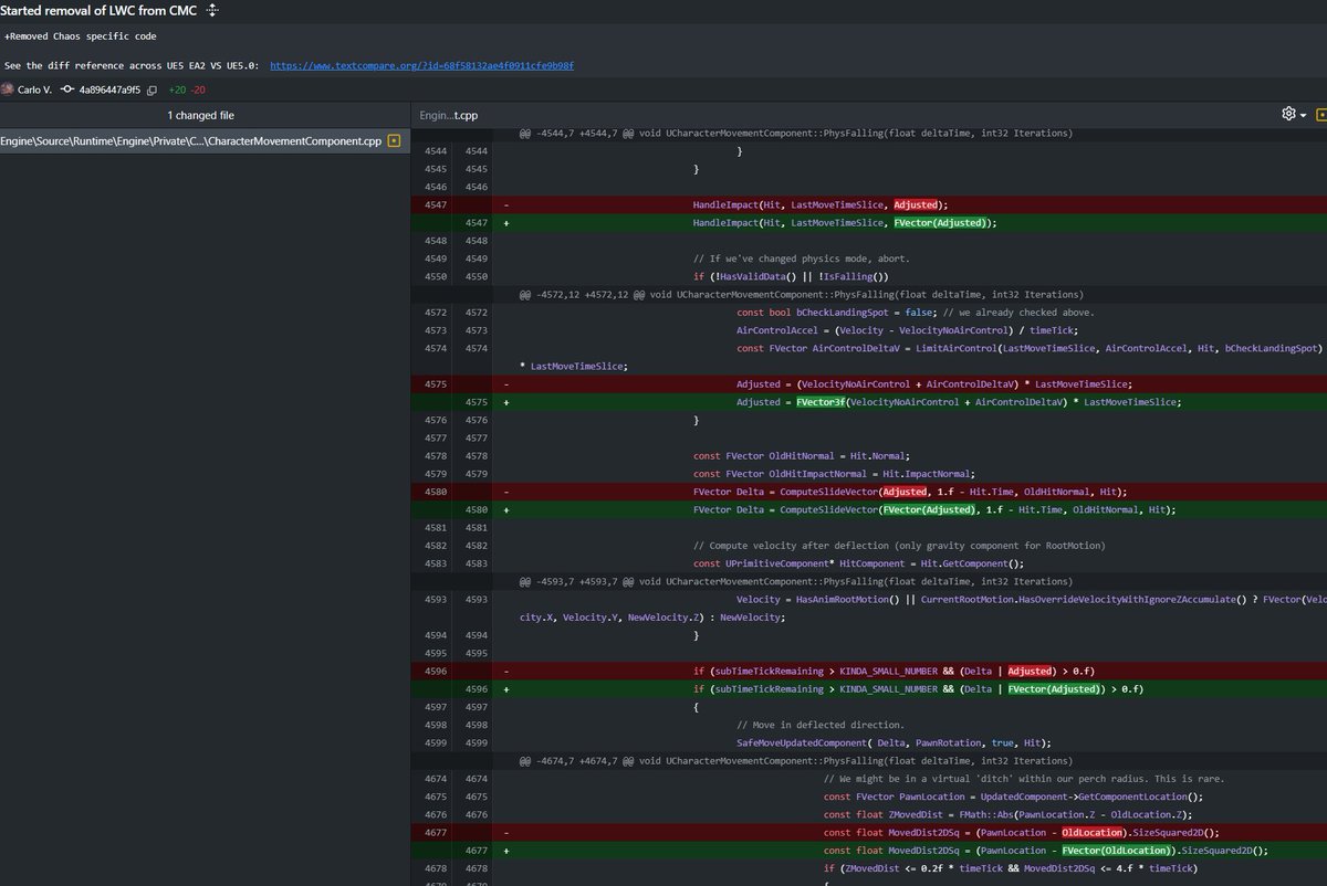 theredpix's tweet image. Our #UnrealEngine Vite #Fork keeps progressing day by day. Sunday 19 updates on the Release branch ready for Commercial use were:  

+Updated CMC to progress with removal of #LWC and dead #Chaos code (Double Vectors) 
+Added a PhysX FPS sample project with fully fixed collisions