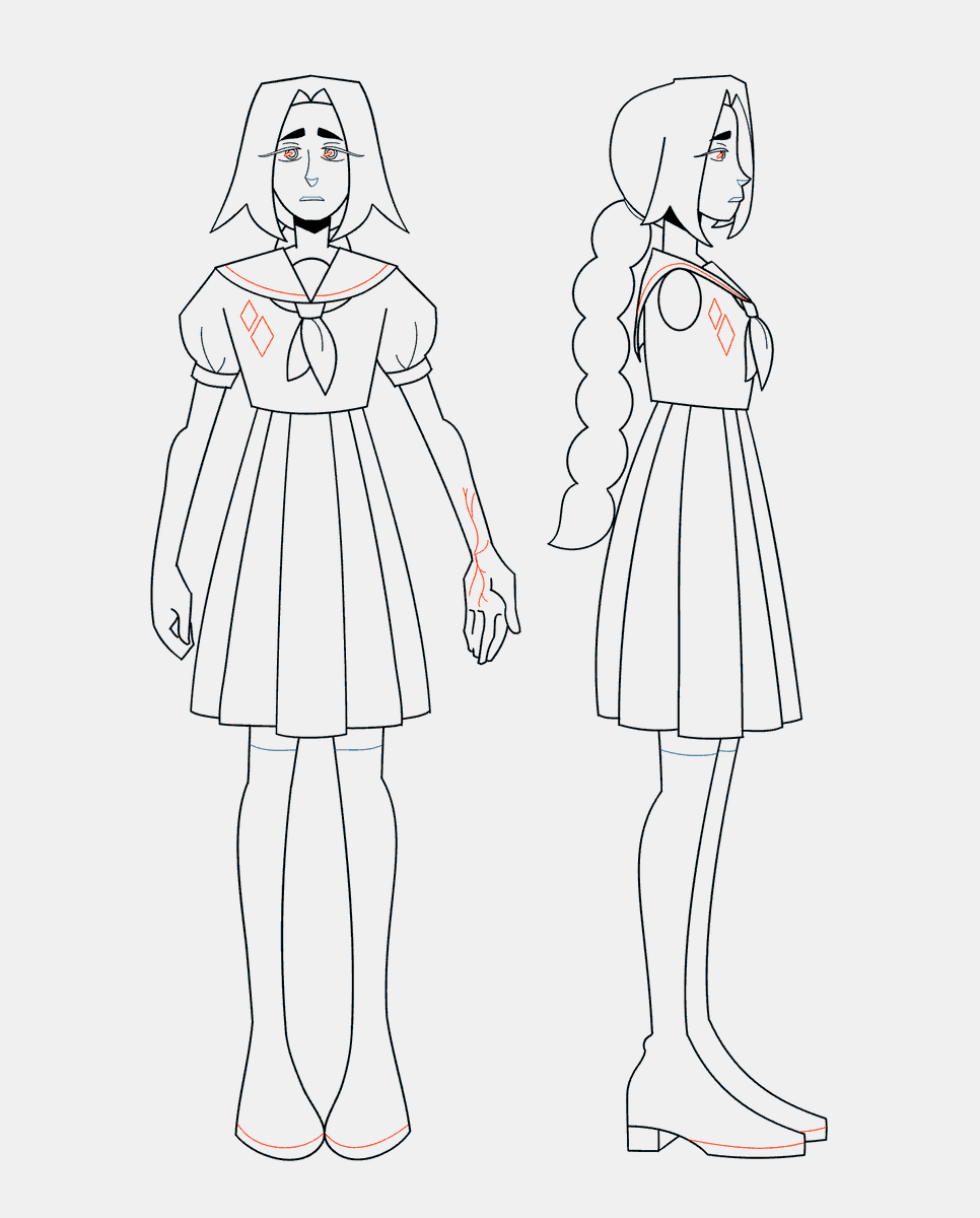 squidtheginger's tweet photo. I'm debating on making a pilot for AITM - like, really close to diving deep into- and I wanted to know your thoughts on these character design updates :0 (very WIP haha) https://t.co/rGOCYQAqK4