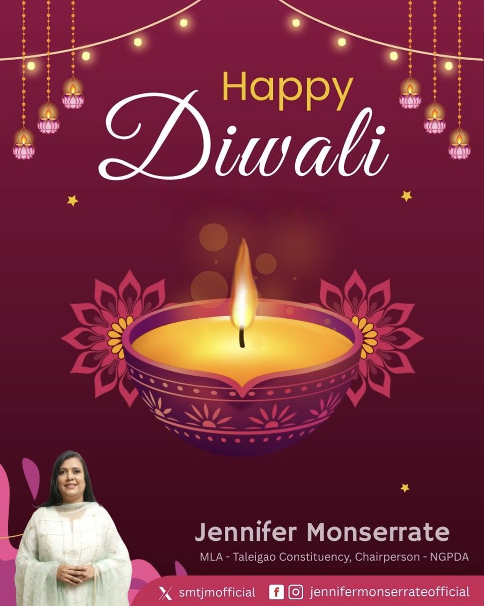 Wishing everyone a joyous Diwali! May the triumph of good over evil always prevail, and may the festival of lights guide us toward a brighter, more harmonious future.

#HappyDiwali