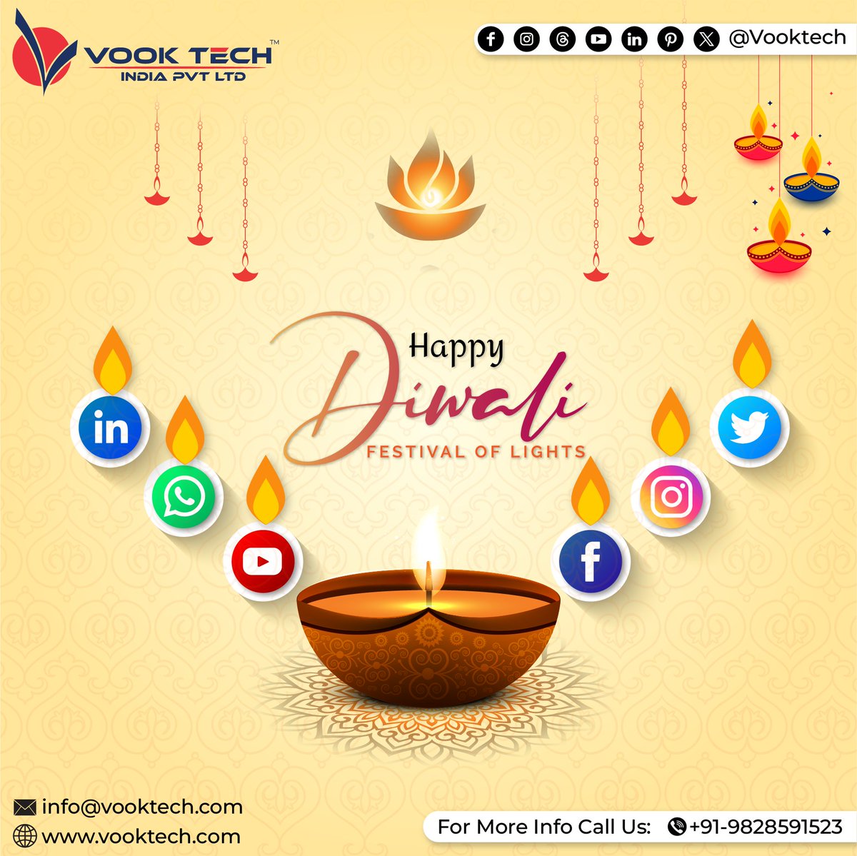vooktech's tweet photo. ✨ Let your brand shine as bright as the diyas this #Diwali!
Celebrate growth, creativity, and endless possibilities with Vook Tech. 💡🎆
📞 +91 9828591523 | 🌐 https://t.co/o6Gt36M9kU

#HappyDiwali #VookTechIndia #DigitalGrowth #FestivalOfLights #Branding #Innovation #Bhiwadi https://t.co/QT3sQhy3LN