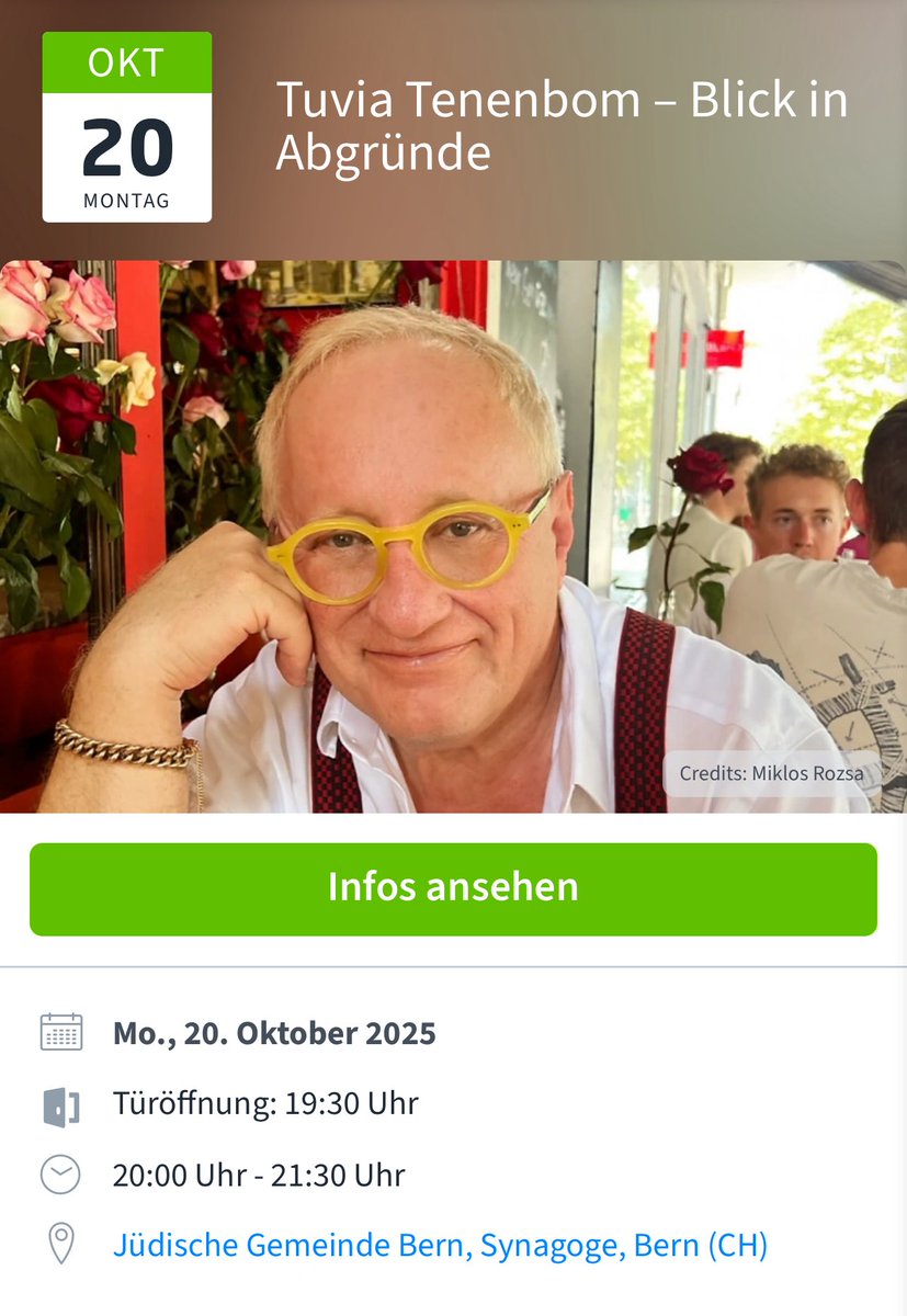 tenenbom's tweet image. Anyone in Bern, CH 🇨🇭? 

#Switzerland #Bern #Schweiz #Jews