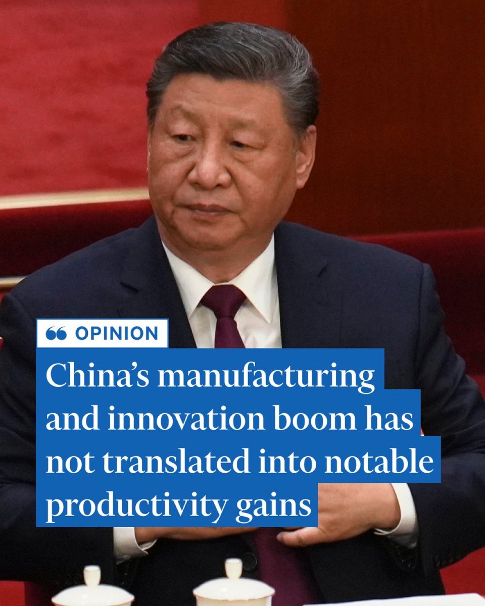 Neoliberal capitalism in the US is obsessed with “productivity gains,” which is really about profits for corporations and shareholders.

China is focused on the welfare of the whole society.

Two different economic philosophies.