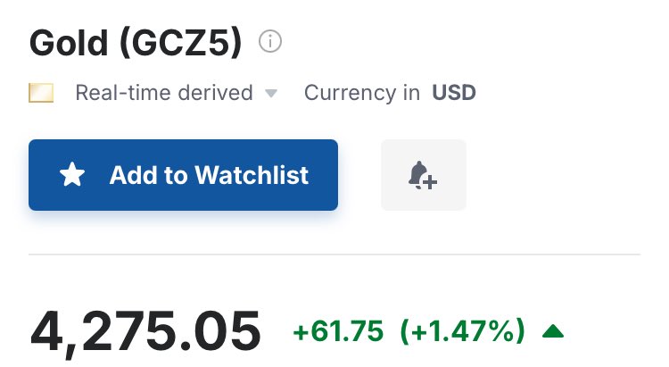 People continue to sell bitcoin for #Gold despite 10s of thousands of posts from paid influencers alleging the opposite was happening 

😳