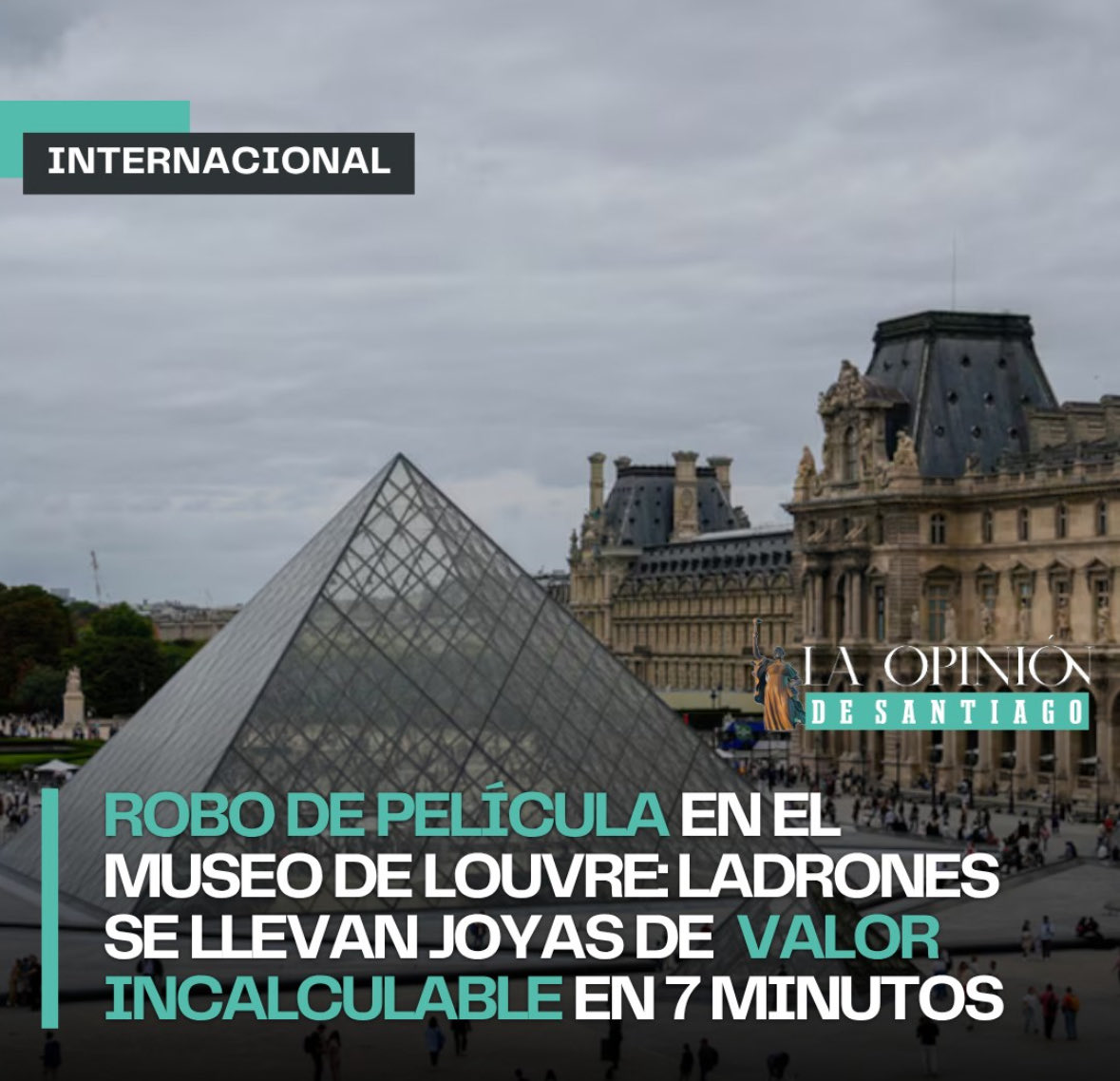🚨 🇫🇷 Varios ladrones entraron el domingo por la mañana en el Museo de Louvre @museodelouvre utilizando una plataforma elevadora y, mientras los turistas ya estaban dentro, forzaron una ventana, rompieron vitrinas y huyeron con joyas de “valor incalculable”