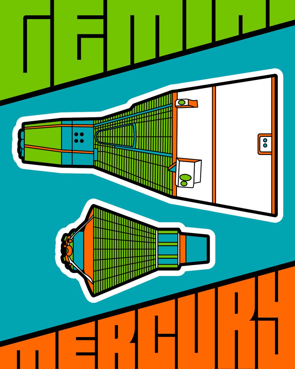 #SpacetoberChallenge Day 19: Crew Capsule

The Gemini and Mercury crew capsules at their relative sizes.