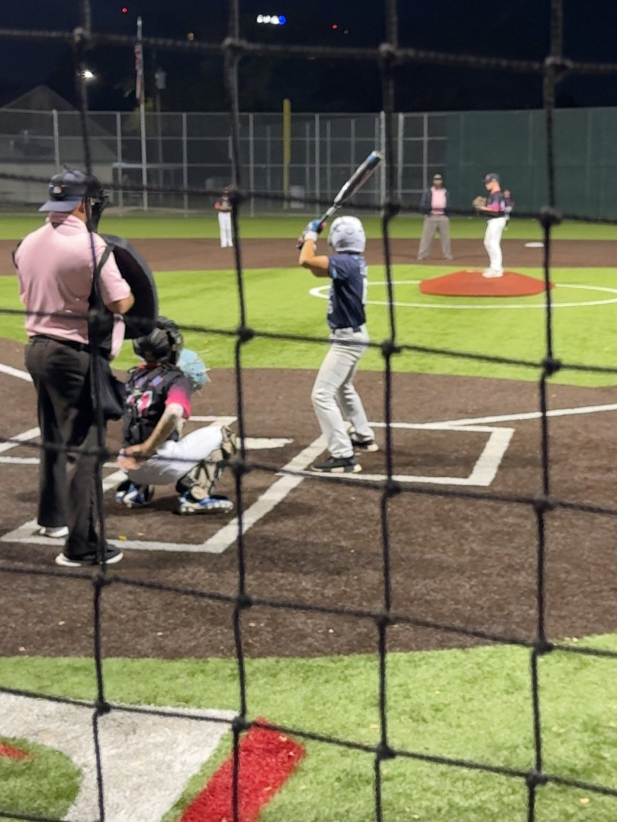 9pm 1st pitch in the ship. 
5:30am wake up call yest to get here by 7am for 1st game. Another game at 11:30am, football game at 5:30pm,back in Arlington at 10:30am bracket. 3rd game today; longgg weekend, but love watching this dude compete &amp; WIN! Always your biggest fan Jax. 🤙🏼
