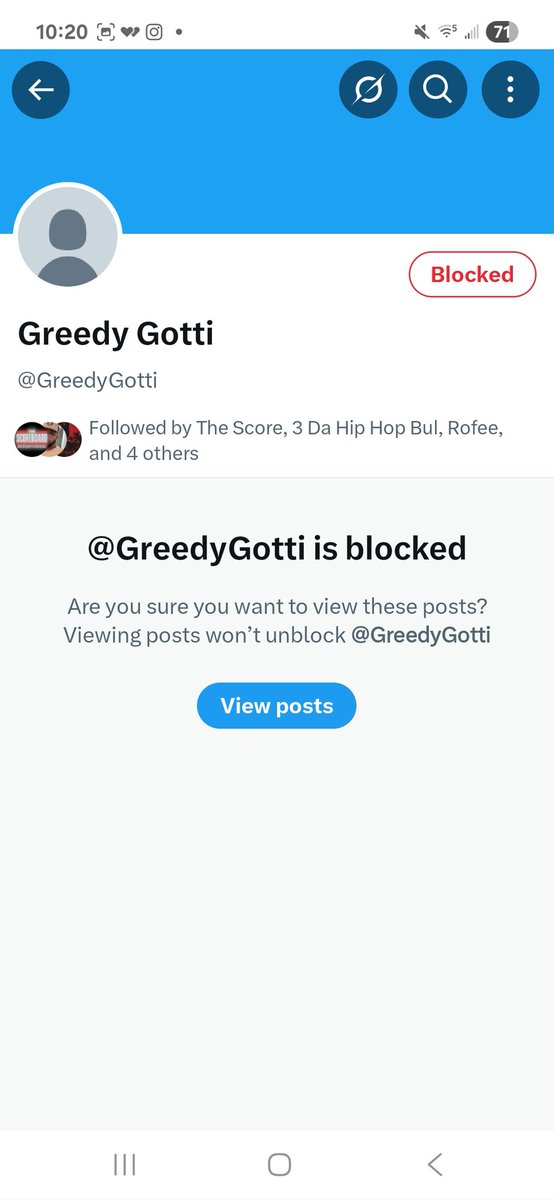 mz_va_finest's tweet photo. Greedy Gotti tried to come back to BR today! 😒This is my response to his follow: #Blocked #NextCase https://t.co/xU4UqUfHA3