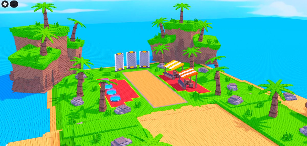 0ffw1r3's tweet image. 🏝️ Client wanted a beach map — Stayed up late and got it done in just a few hours.
💨 Fast, clean, and solid.
💪 Need results like that?
Hit me up — Discord: offwire
#ROBLOX #RobloxDev