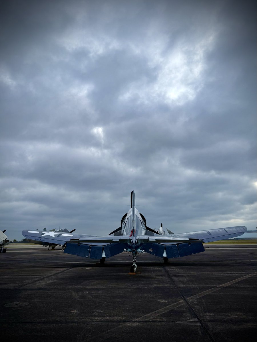 DB1911's tweet image. Very early start this morning to get all the way to Ellington on time….

While the real cameras are uploading their goodies as we speak, here’s another iPhone photo to tide you over

#warbirds #f4 #baabaablacksheep 
#photooftheday