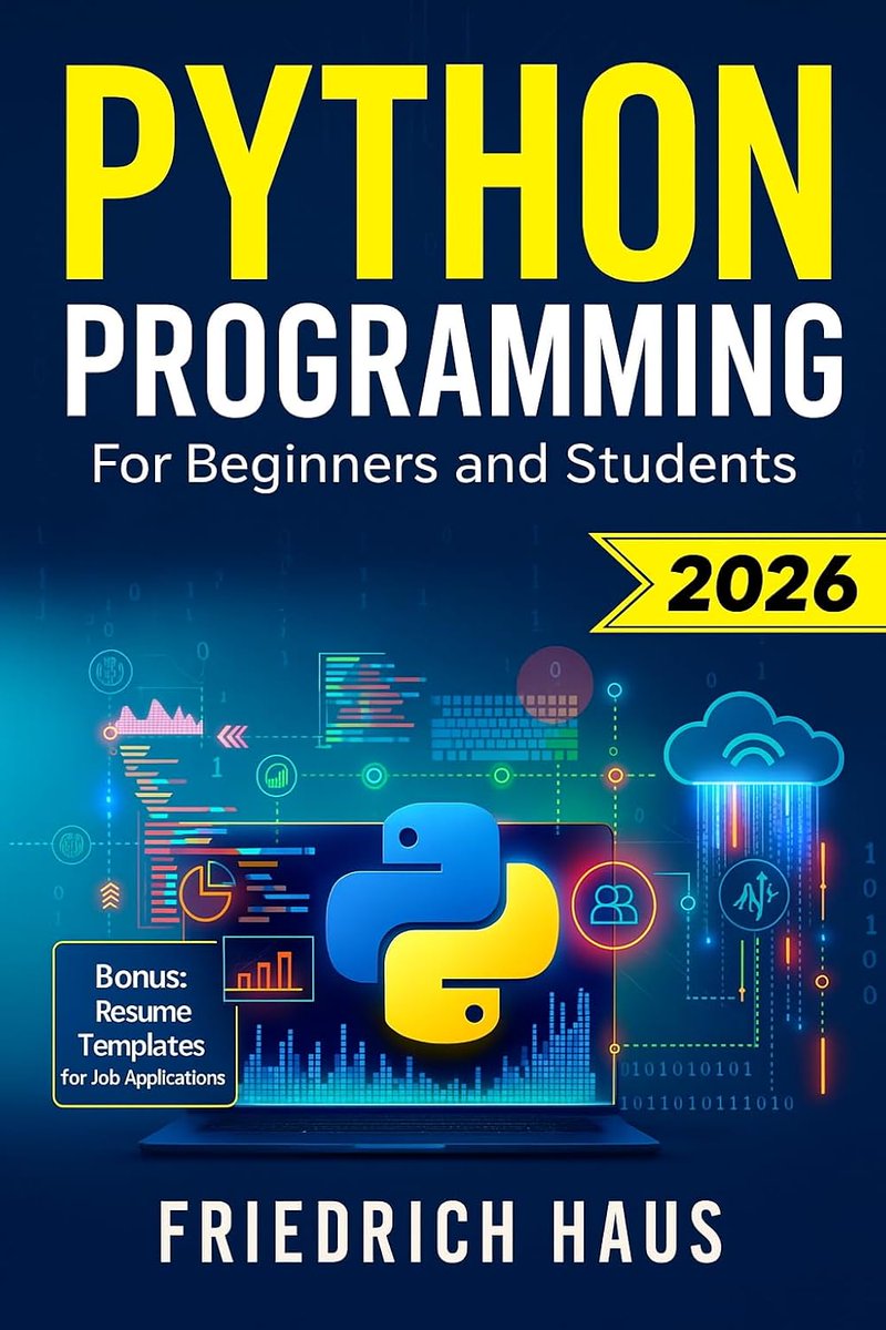 Python_Dv's tweet image. FREE Kindle !
Python Programming for Beginners and Students: The Ultimate Python Crash Course with Interactive Exercises, High-Performing Resume Templates and Priority Access to Coaches and Partner Companies amzn.to/4osseSI