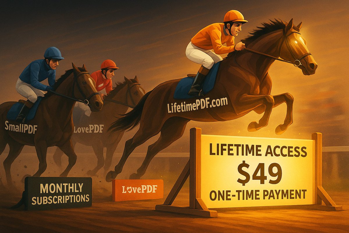 LifetimePDF's tweet image. Why pay monthly when you can own it for life.
Single Payment=Lifetime access
lifetimePDF.com
#lifetimepdf #pdfprocessing #PDF