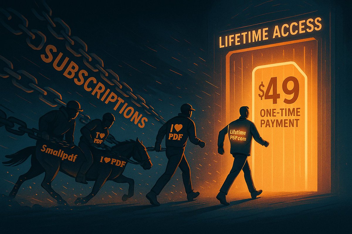 LifetimePDF's tweet image. Subscriptions no more!
Lifetime PDF gives you a lifetime access for $49!
LifetimePDF.com
#lifetimepdf #pdfprocessing #PDF #student