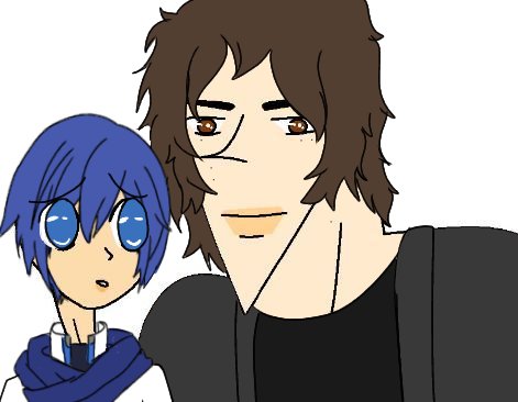 Hola chicos me dibujé con Kaito