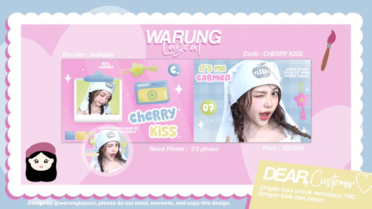 warunglayout's tweet image. — help RT thankyou 🩷

🌸 Template Layout FLASH SALE 🌸

Semua material handdrawn dan bisa direcolor ✨mudah dipakenya, cocok banget buat nambah katalog dan pemula. 🐰 Price cek Alt, bisa dicicil.

Angkut yuk
dm for order 💬
#zonauang #zonaba