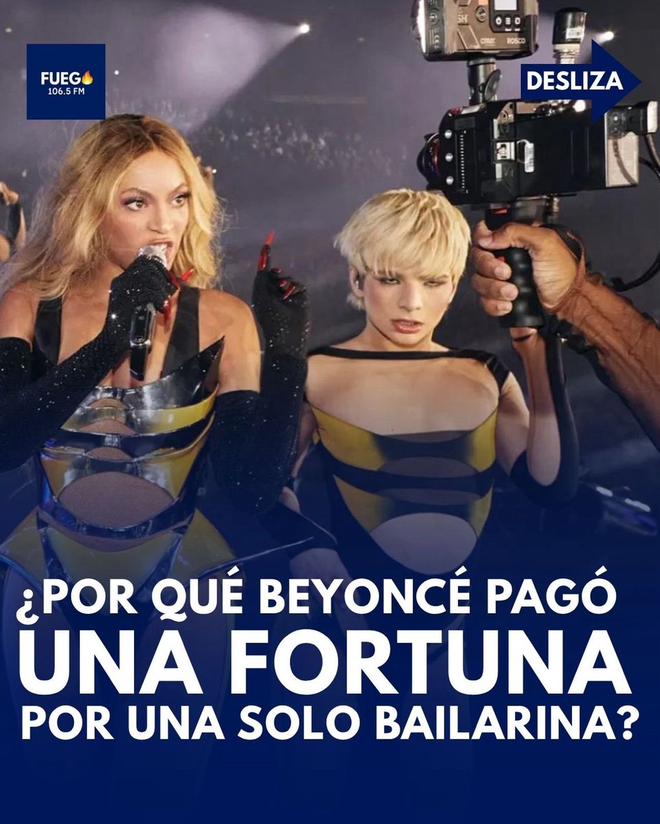 FMRadioFuego's tweet photo. Beyoncé premió con 3 millones de dólares a Honey Balenciaga, por su talento, acrobacias imposibles y su capacidad de salvar cualquier show en el escenario. 🌟🎤
#Beyoncé #HoneyBalenciaga #RenaissanceTour #Talento #Voguing #Acrobacias #Showtime #DanzaElite https://t.co/LtANiLcxtE