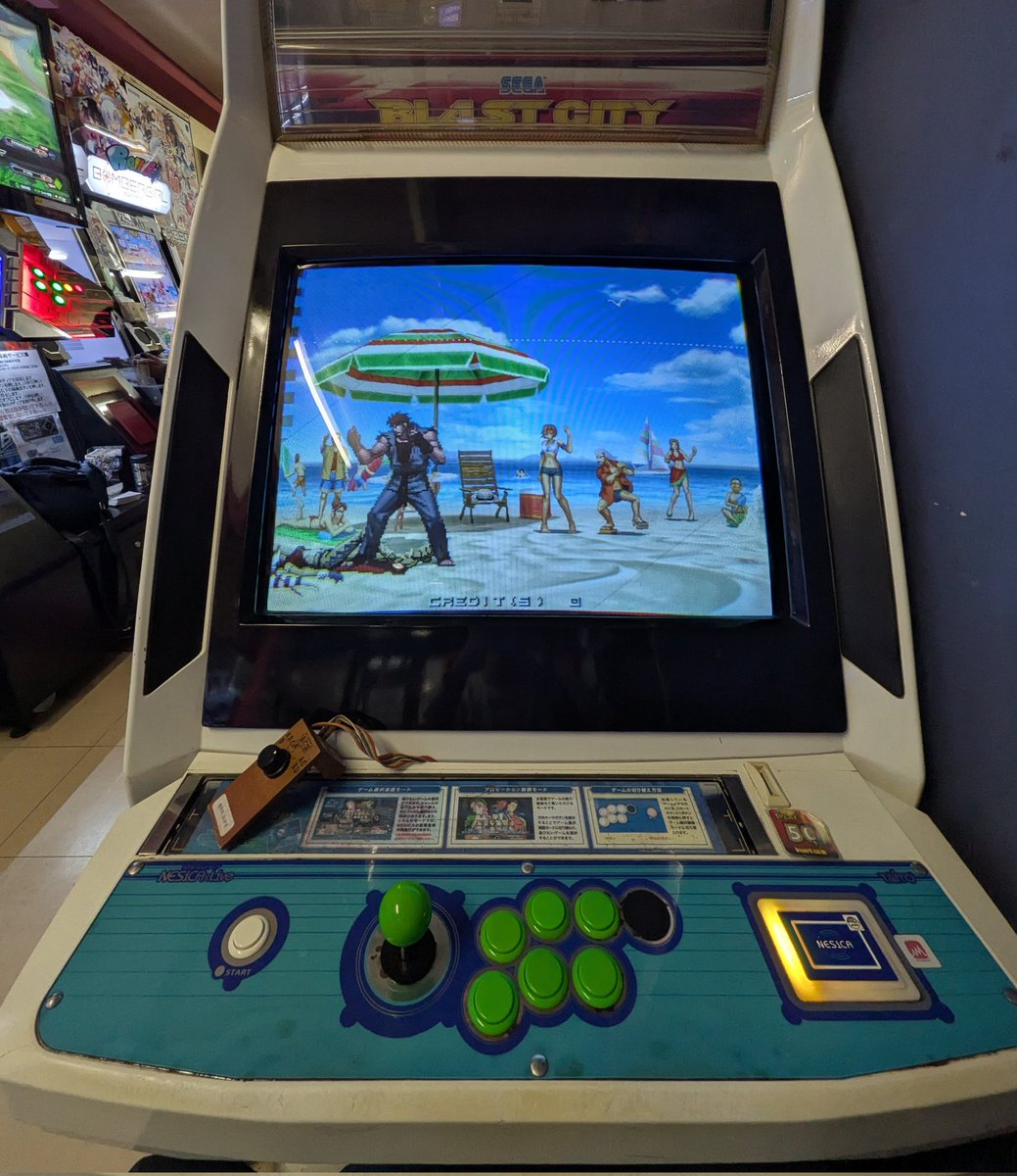 KOF02UM is so hard... I have not won a match since I've been here... Getting hit by anime mixups in KOF... I hit someone with Blue Mary's 6A overhead and 𝘐 got punished... XV has coddled me... It's been a lot of fun playing 🫡