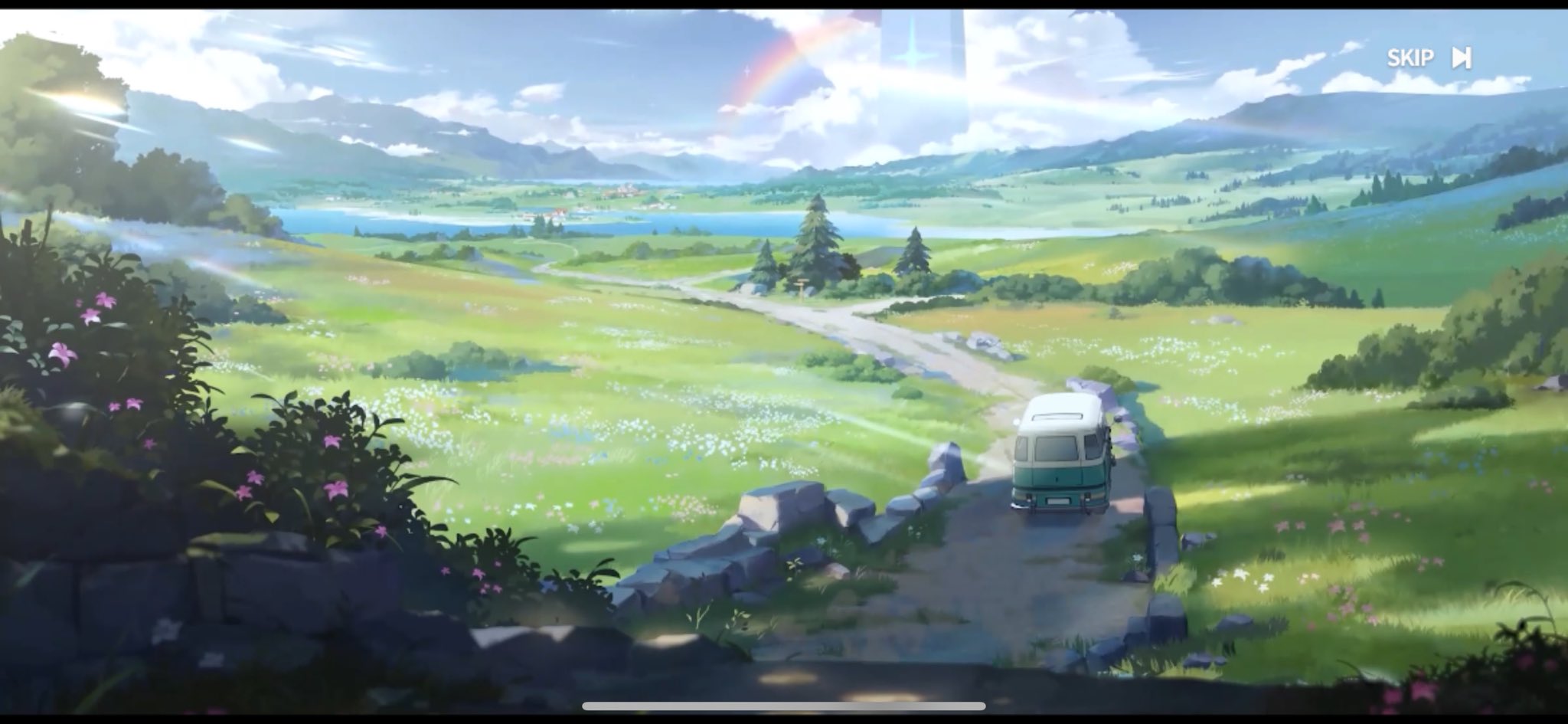 mitukiさま専用（原画）虹色の空を眺めながら　ほか　8点おまとめ 虹の夜空】273mm × 220mm | Awai