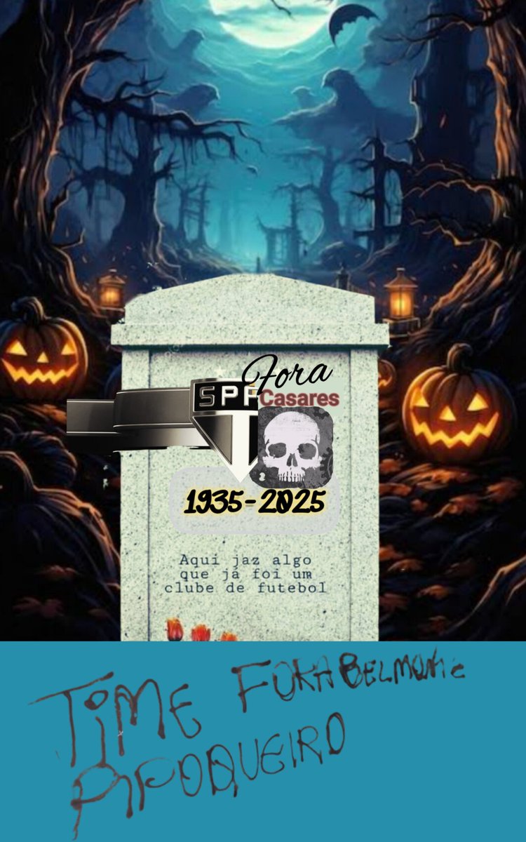 cleberlab's tweet image. O dia das Bruxas é o ano inteiro , morre logo Julio Casares antes do time perder o único título dele que é não jogar a série B