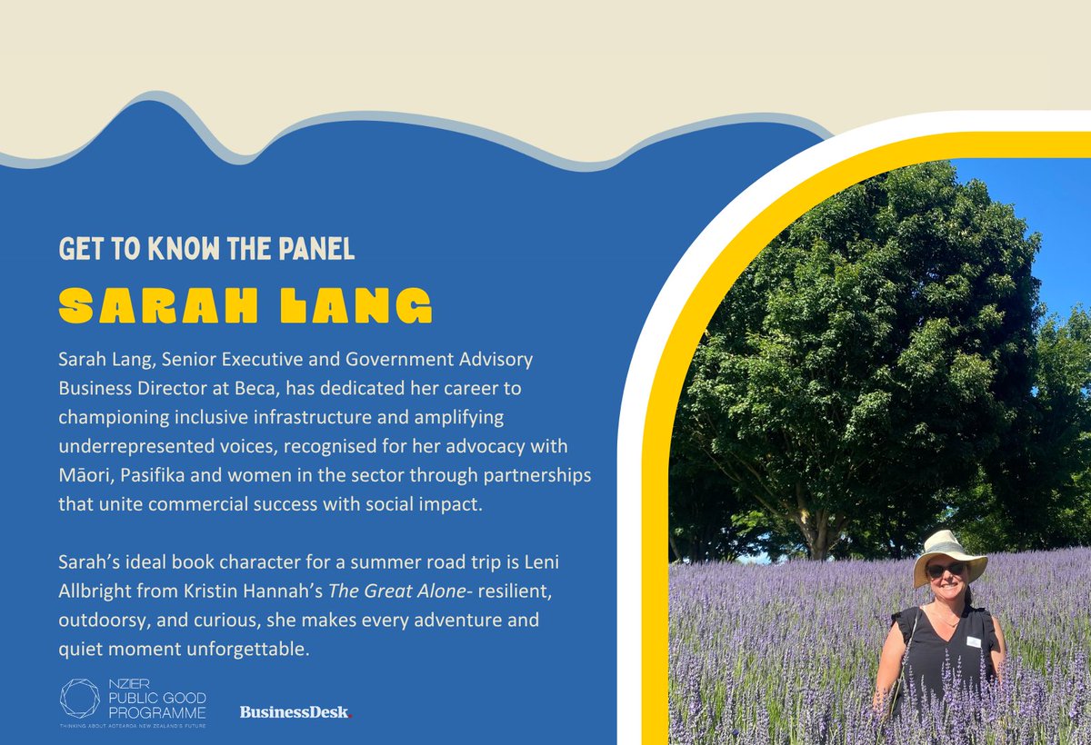 Meet the first of our 2025 Summer Reading List panellists, Sarah Lang, Senior Executive and Government Advisory Business Director at Beca. We’re delighted to have you on the panel, Sarah! 

Discover Sarah’s pick for this year’s list – register here: ap1.hubs.ly/y0k-S70