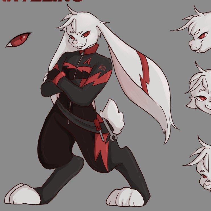 I designed this character for a homework, I think I can draw furries now 😼