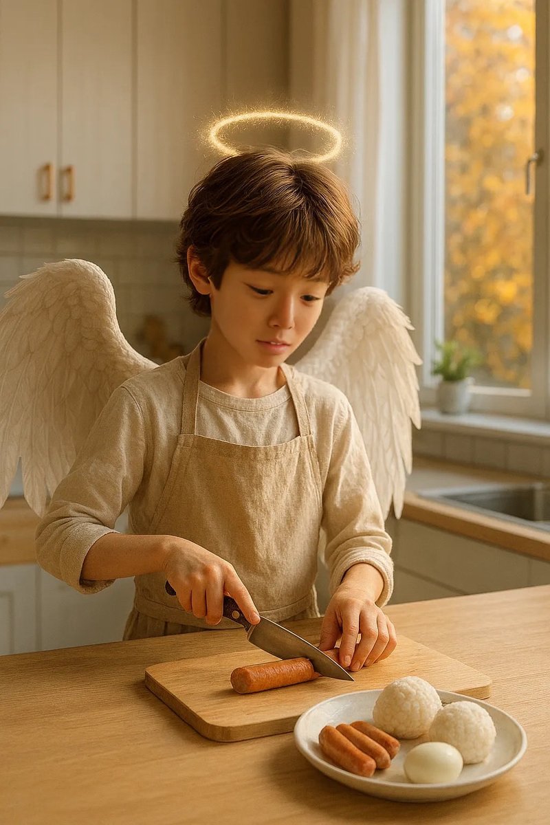 みんなおはよう☀
#OnigiriAction 
今日もおにぎり作ったよ！😋🍙✨
ウインナーとウズラのおにぎり💕
顔にしてみましたー♪😋