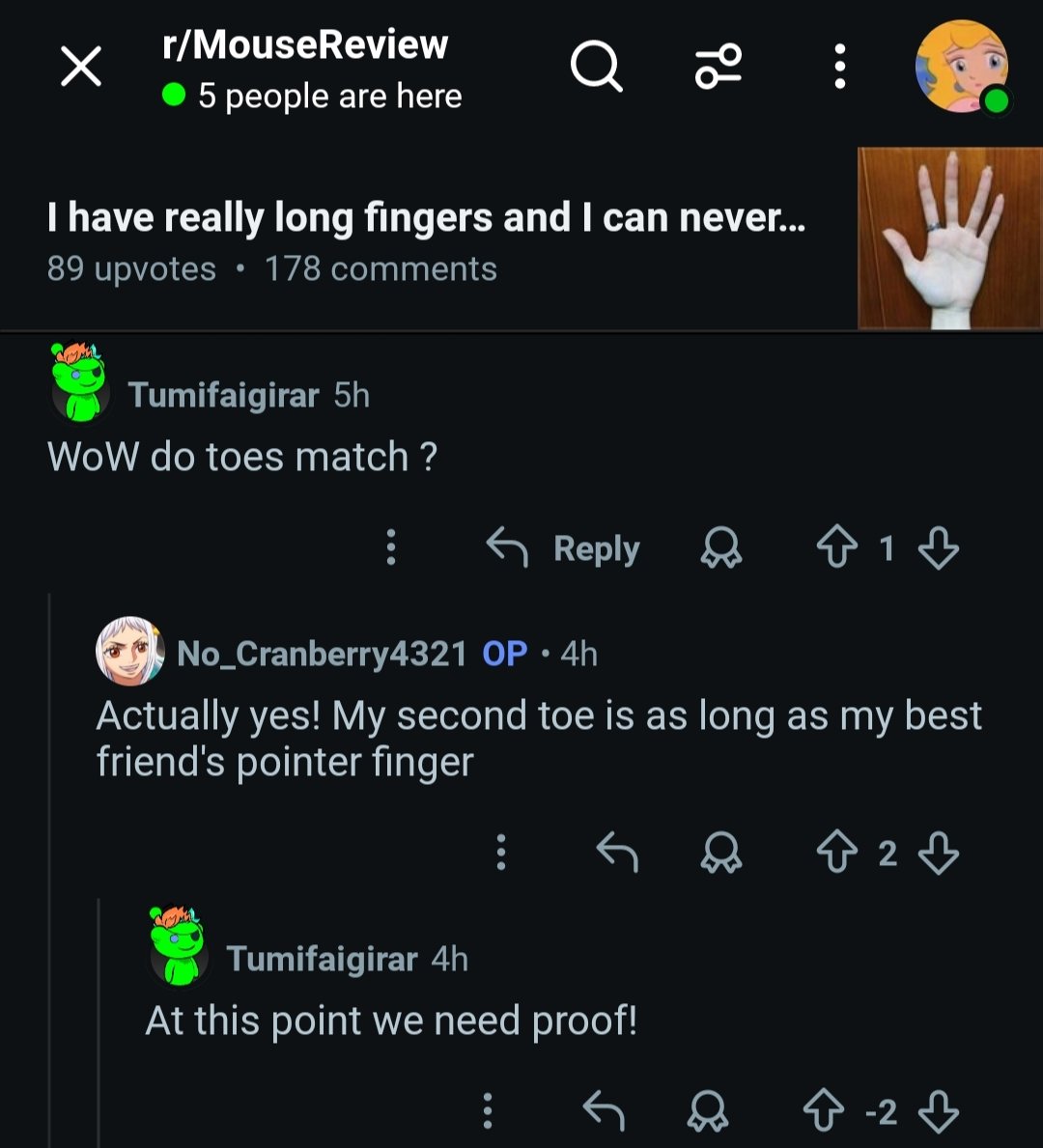 incredible things happening on r/mousereview