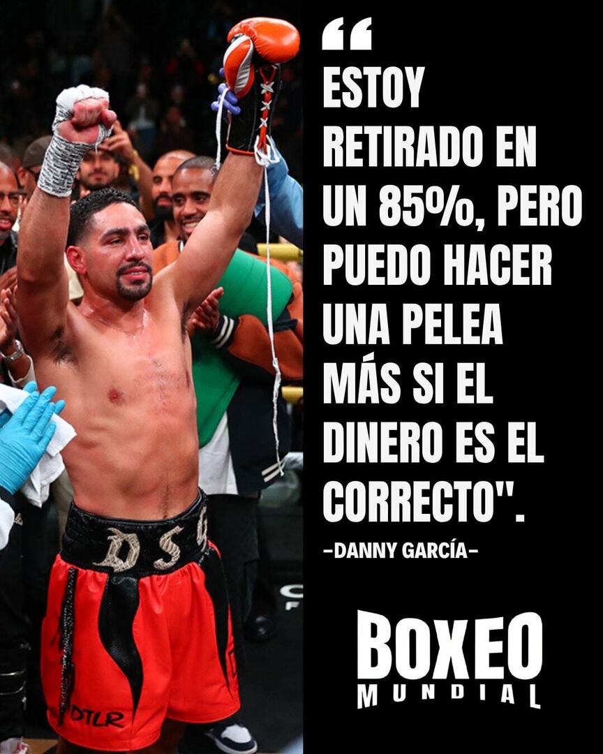 BoxeoMundial's tweet photo. Danny García 🇺🇸 🇵🇷 aclara las dudas sobre su retiro del boxeo 🥊 🔥
#Boxeo #Boxing #DannyGarcia #DanielGonzalez #GarciaGonzalez https://t.co/NK9xCo2Hle