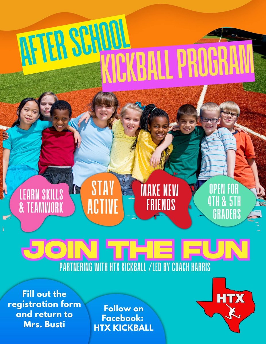 🚨 Exciting News! 🚨
We’re launching our Kickball Afterschool Program at McNabb Elementary in partnership with HTX Kickball! ⚡️🤾🏽‍♂️🤾🏻‍♀️🏐

Thank you @HTXKickball for trusting us with this vision! 🙌
#SpringISD #HTXKickball #McNabbElementary