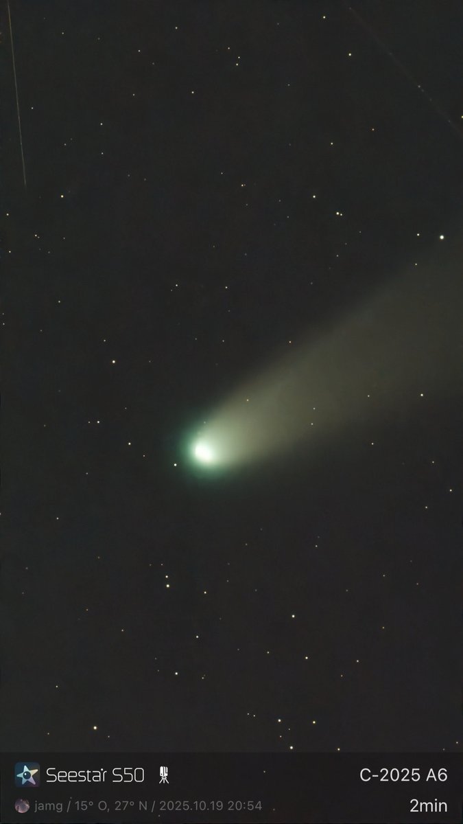 Foto del Cometa C/2025 A6 Lemon #cielosESA