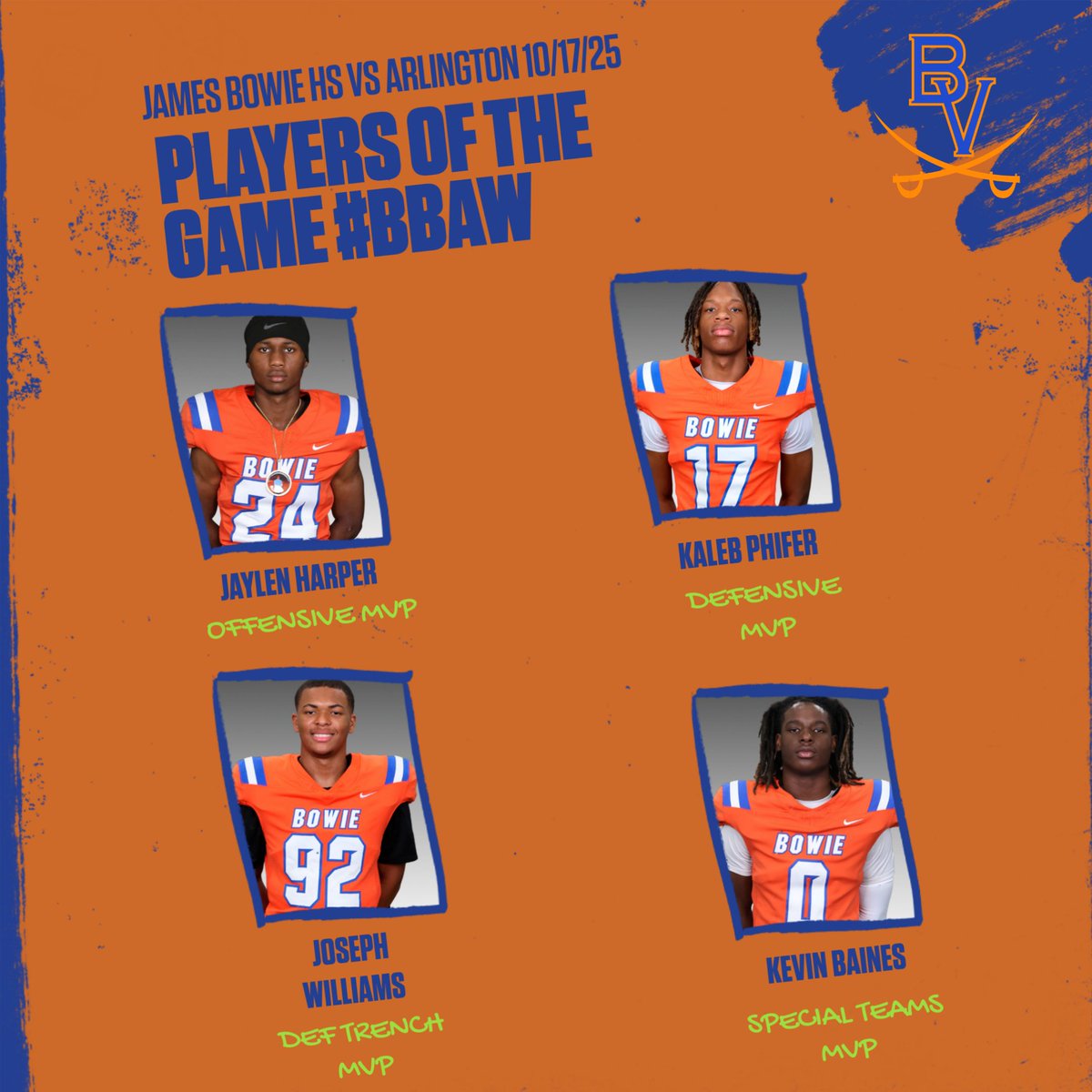 Arlington Bowie Football (@bowievolfb) on Twitter photo 