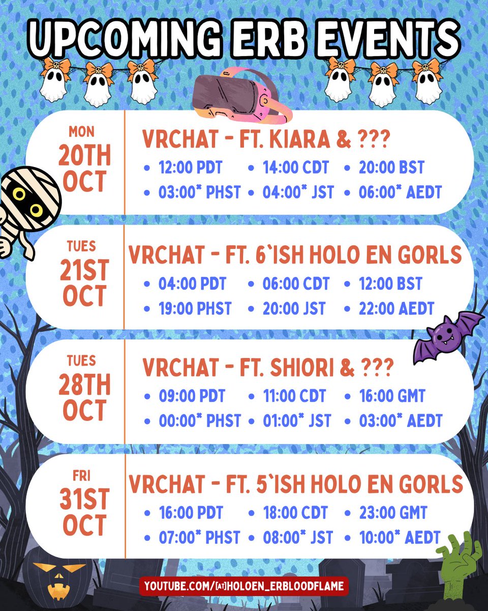 ERB #VRChat EVENTS COMING SOON TO YOUTUBE!✨
💄youtube.com/@holoen_erbloo… 
Back to the zoo! 👁️👄👁️✨
#BFKingdom #BloodflameLive